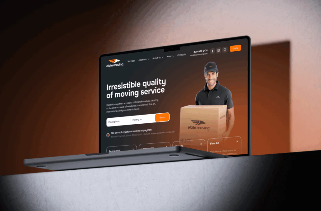 Новый фирменный стиль для сайта Обновленный фирменный стиль сайта Elate Movin